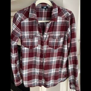 Paige Plaid Mya Shirt Women’s Snap Button Down Long sleeve Photos Measure XS/S